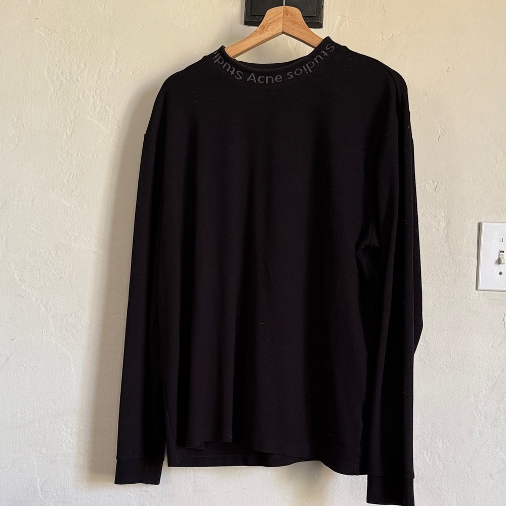 Acne Studios Black Long Sleeve Men's Tee